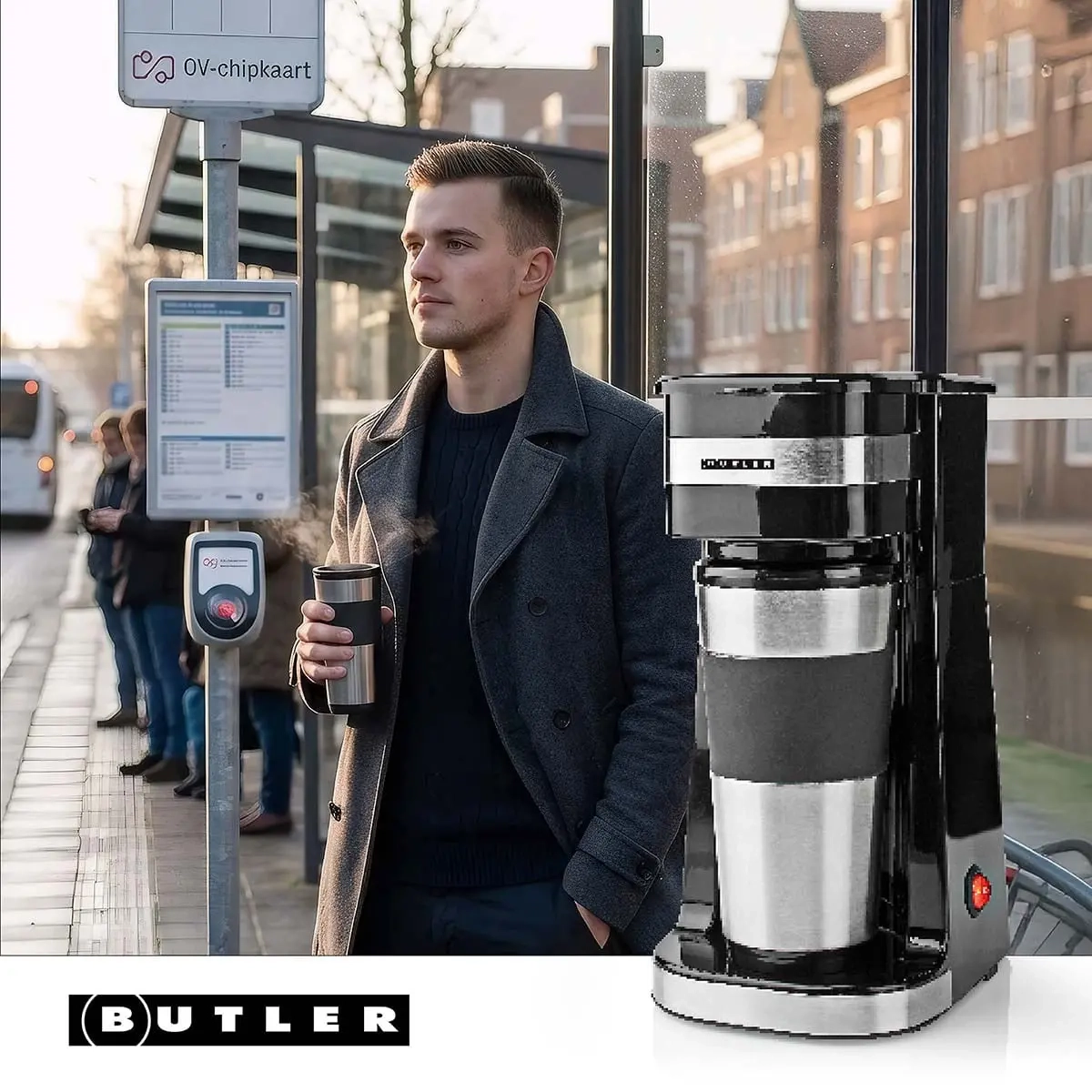 Kaffemaskine med termokop 0,4L 750W - Kaffemaskine og elkedel - 8711902090120 - 6