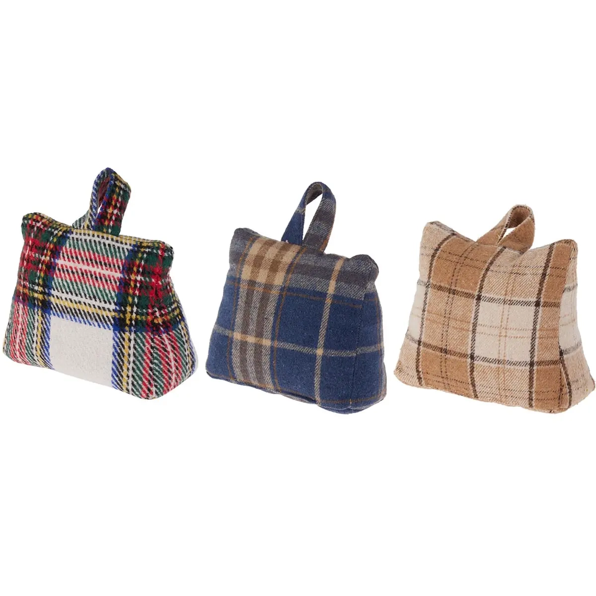 Dørstopper Ternet Taske 17x8 cm assorteret - Dørstoppere og tilbehør - 8721037562140 - 0