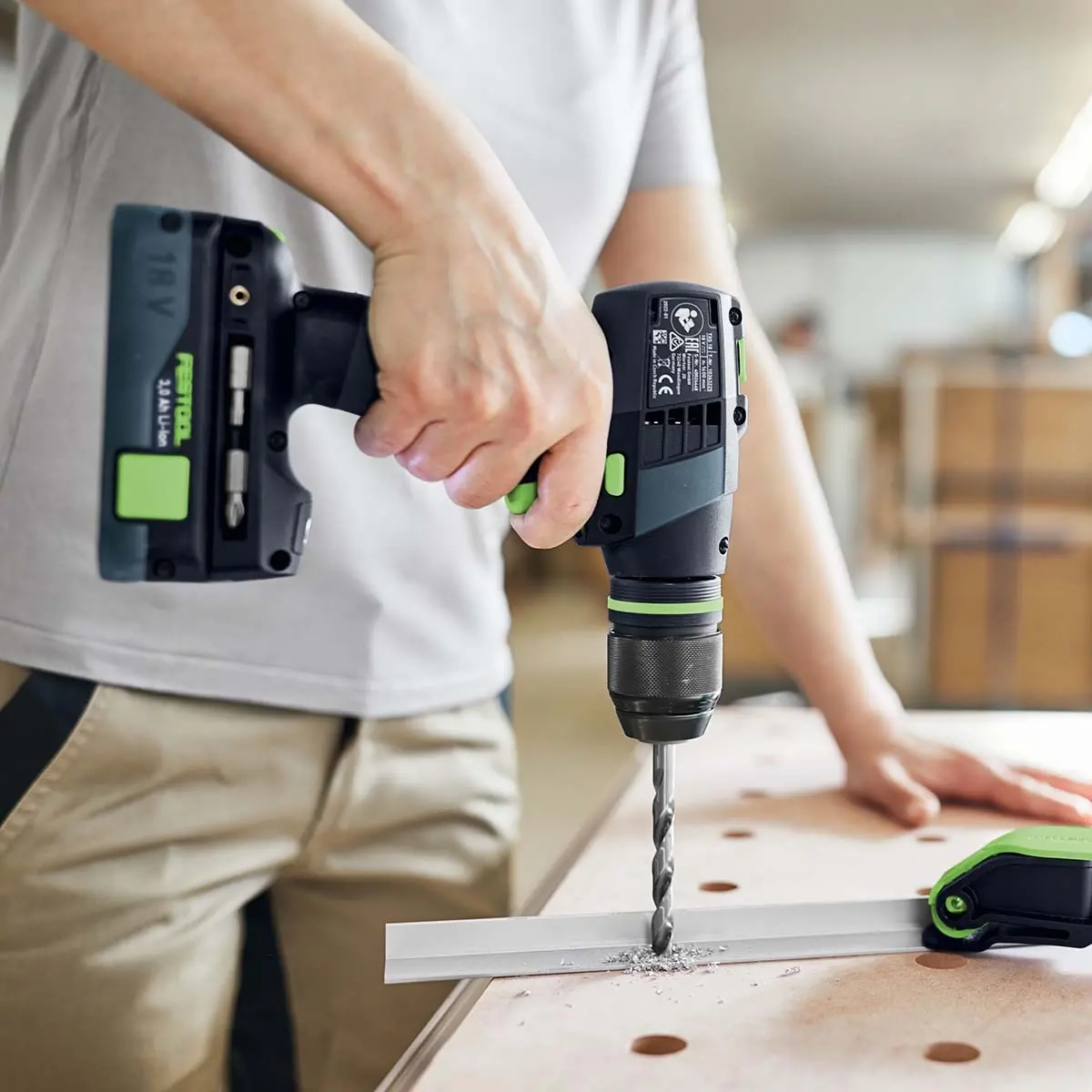 Festool Akku skruemaskine TXS 18-Basic r - Akku bore- og skruetrækkere - 4014549437681 - 1