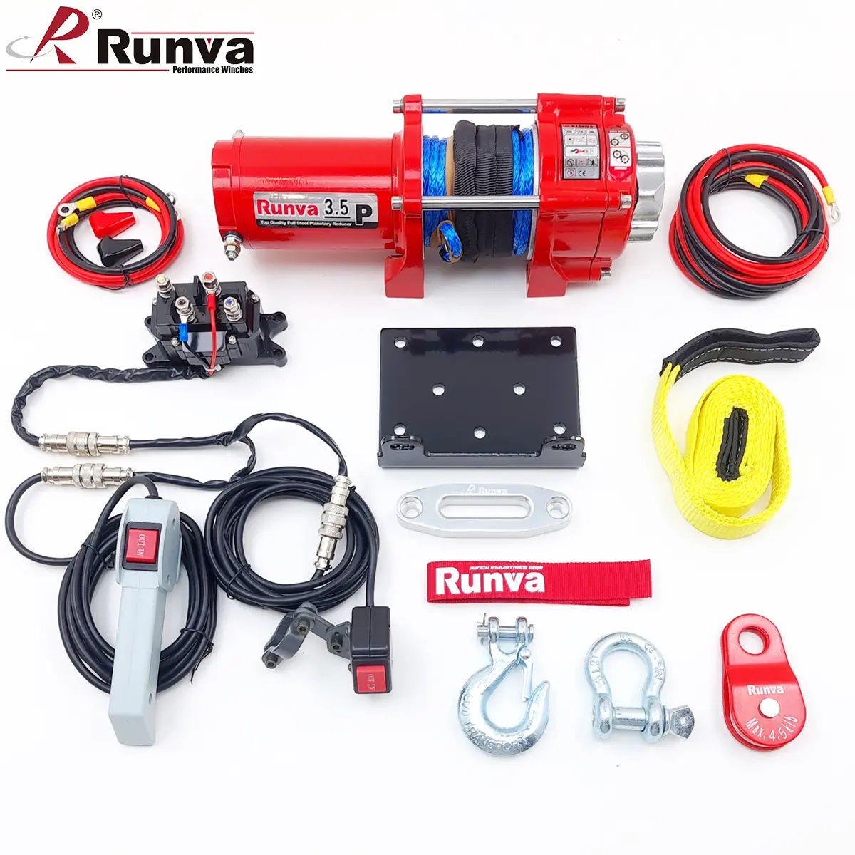 Vinsh 1588kg med reb 12V Runva Super D - ATV spil - 48776565776 - 1