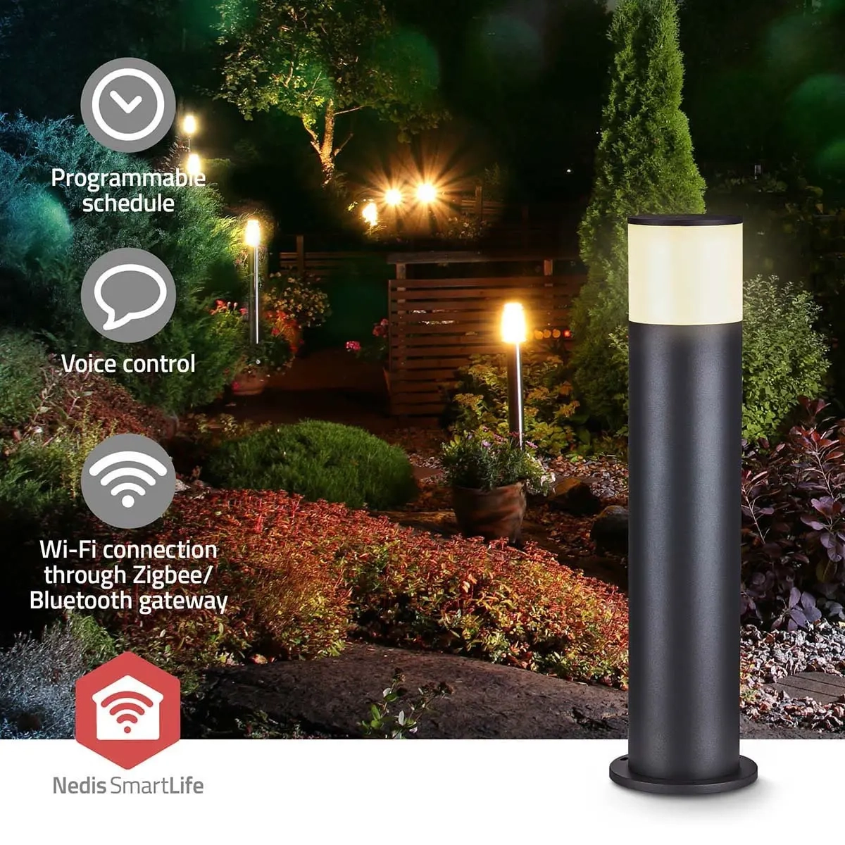 Udendørsbelysning Smartlife 360lm 60cm Zigbee - Væglamper og udendørs terrasselamper - 5412810444441 - 3