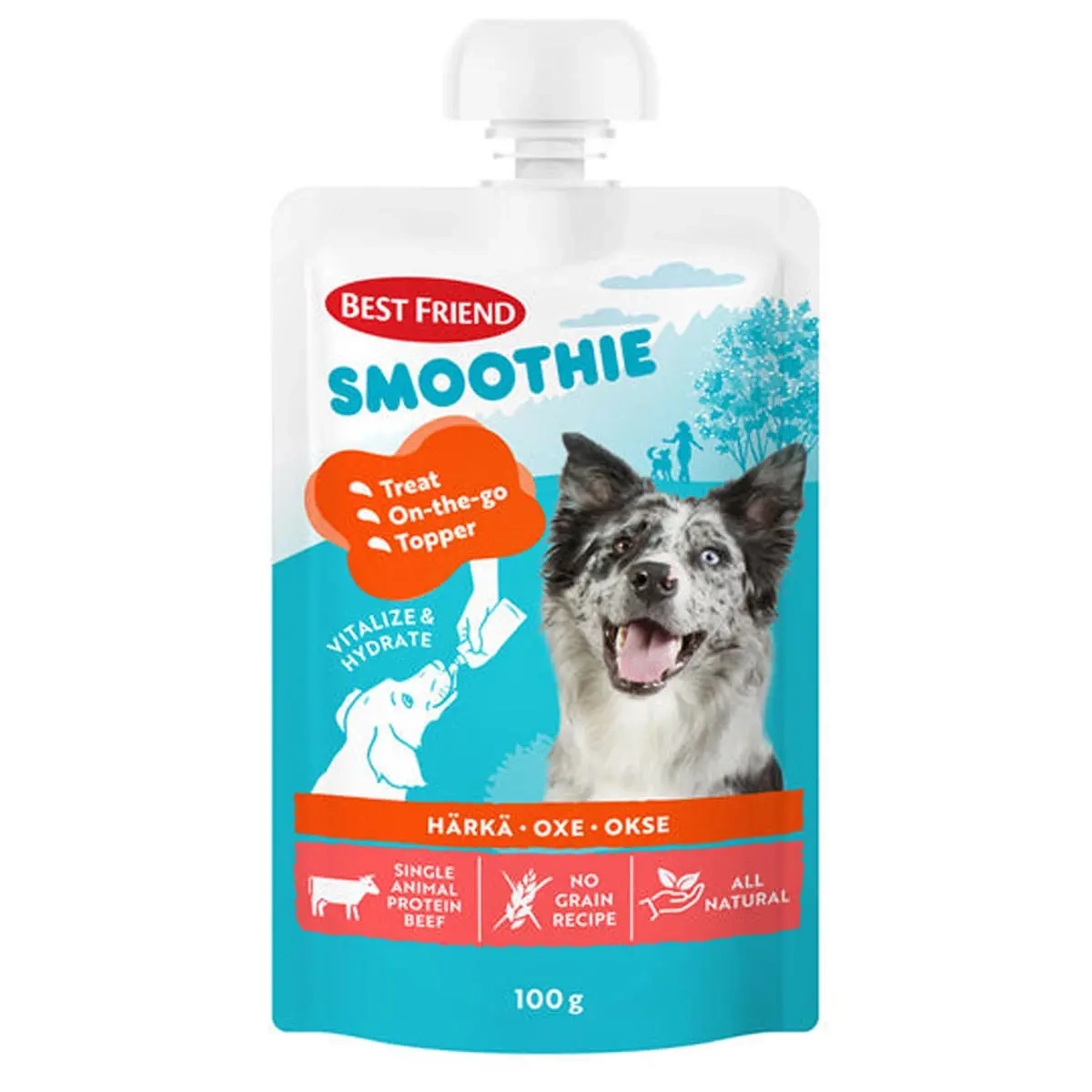 Best Friend Smoothie oxe 100g - Hundgodis och belöningsbitar - 5700551173509 - 0