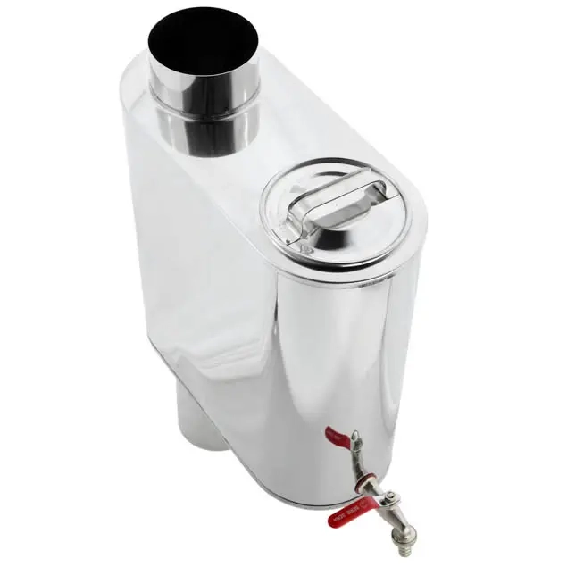 Fattank 22L 115mm rostfritt stål Jeremias - Dragförbättrare och skorstensventilatorer - 5900856833898 - 0