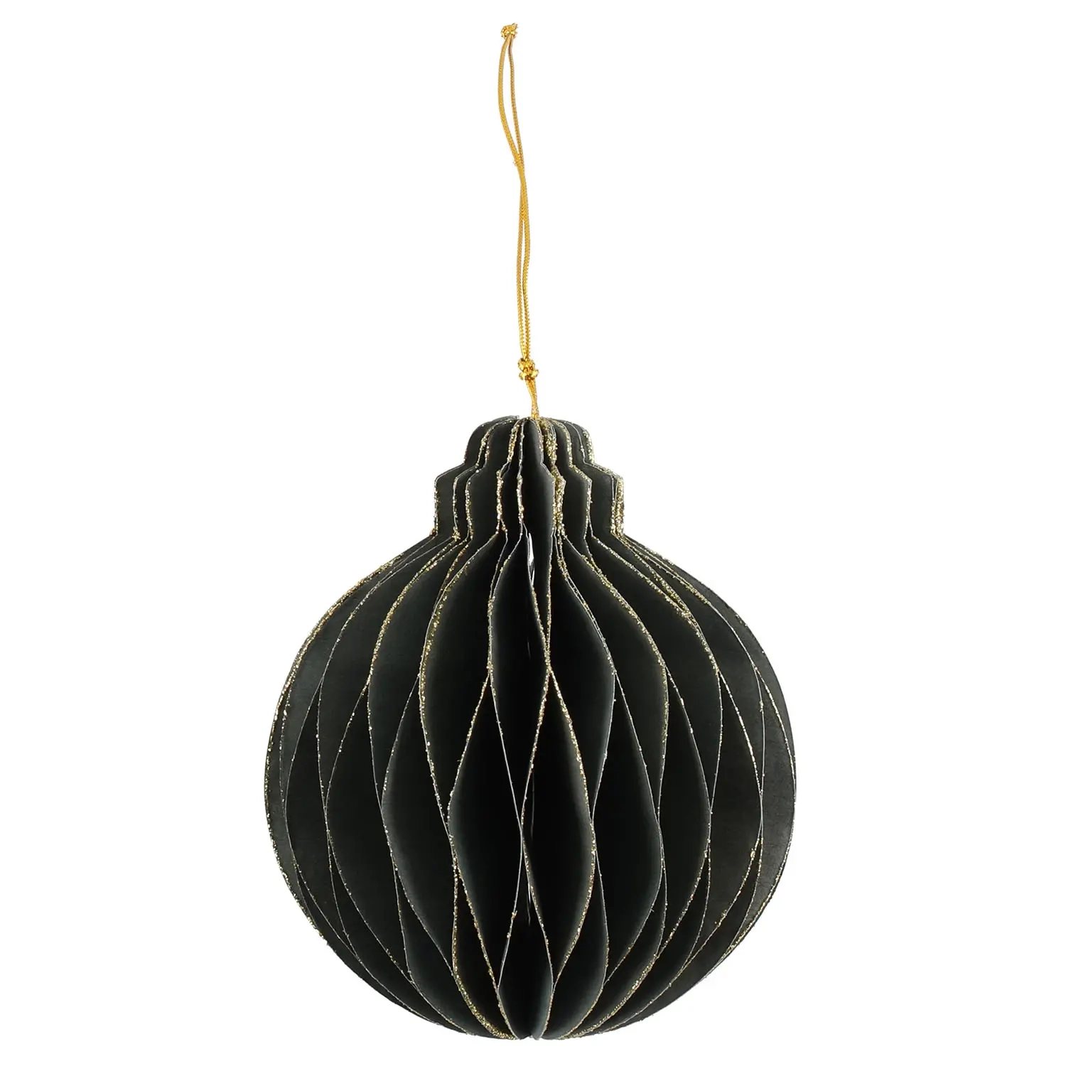 Pappersboll 10 cm grön 3 st - Julgranspynt - 6410416105673 - 0