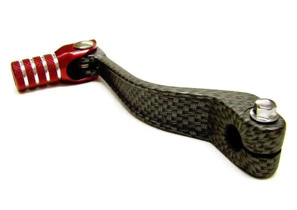 Växelpedal Tec-X Carbon / Röd, De - Reservdelar till Derbi ram - 6438235015324 - 0