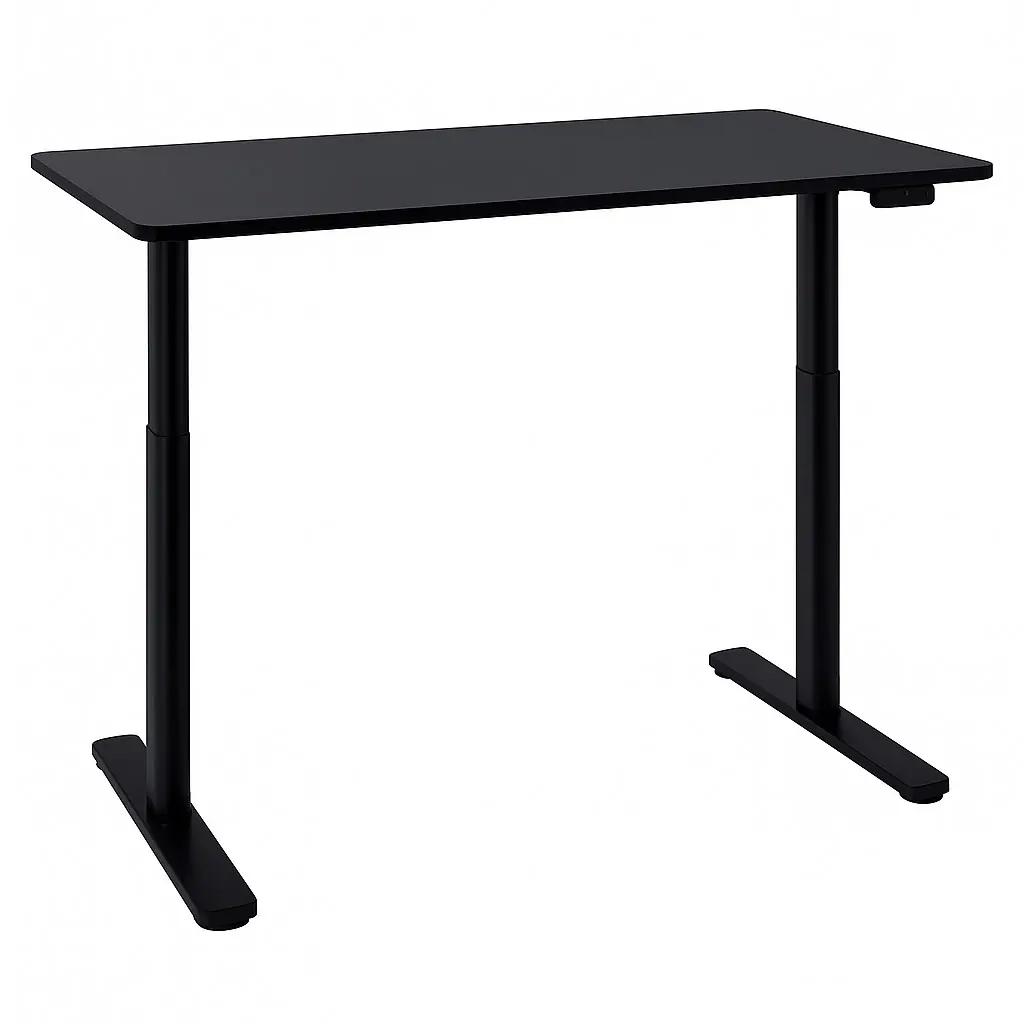Loctek Elektrisk Skrivebord Sort 1200 x 600mm - Kontormøbler og stativer - 6438471023312 - 1