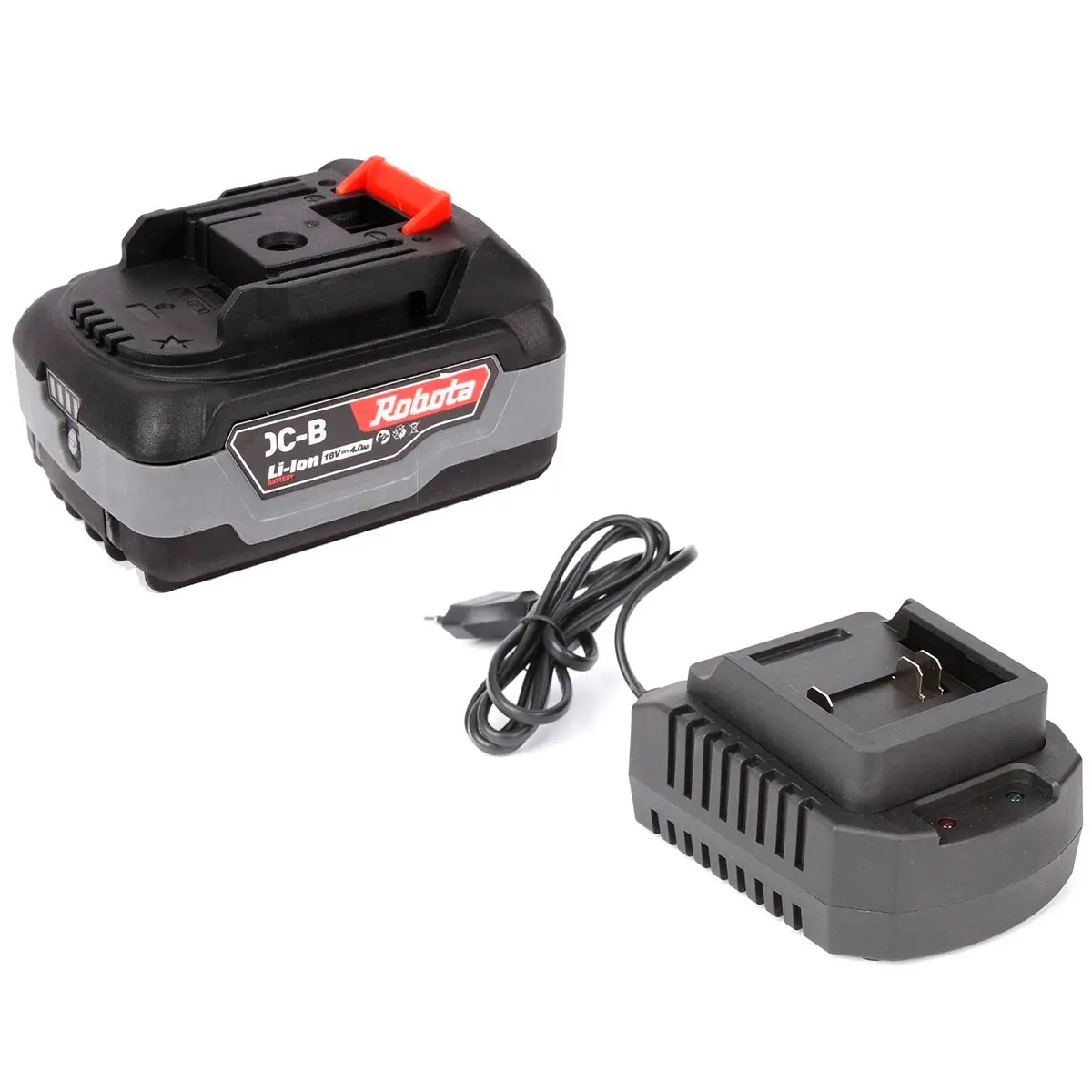 Robota 4Ah batteri och 18V snabbladdare - Batterier och batteriladdare - 6438471342703 - 0