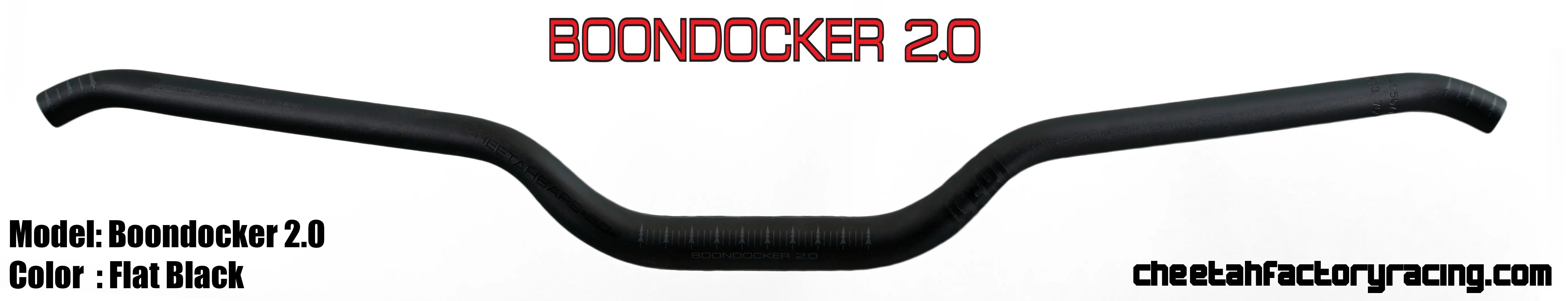 Ohjaustanko CFR Boondocker 2.0 Flat sort - Snescooter steldele - 682863462203 - 0