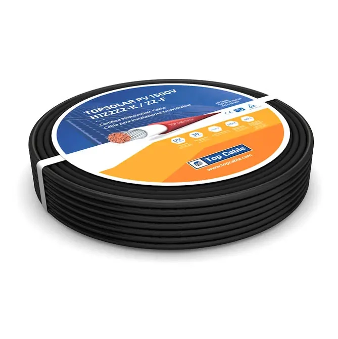 Afskærmning: Flettet kobbertråd
Yderledning: 1,13 mm² (AWG 16)
Maks. spænding: 1000 VDC
Isolation: XLPE
Yderdiameter: 5,7 mm
Farve: Sort
Længde: 6 meter - MC4-stik og kabler - 9213003 - 0