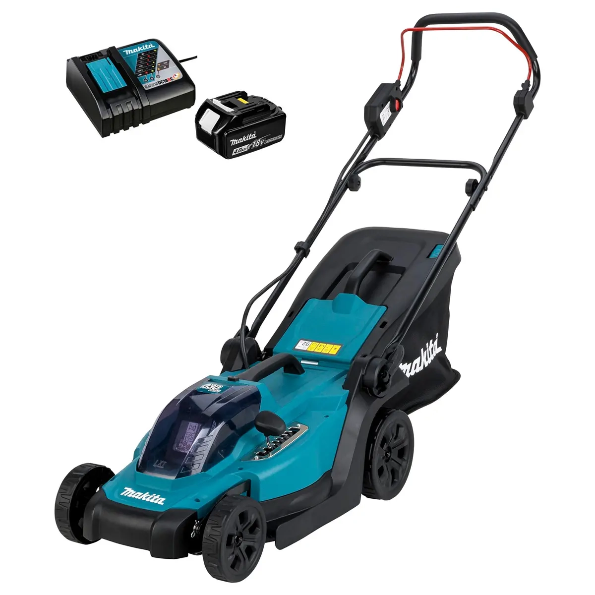 Makita DLM330RM 18V gräsklippare 4,0 Ah - Gräsklippare och robotgräsklippare - 088381757935 - 0