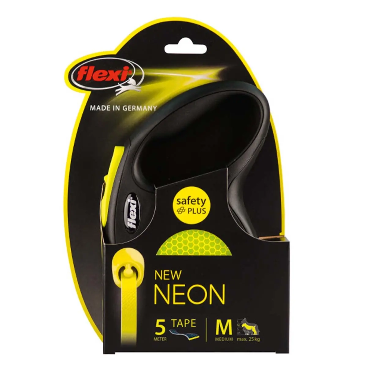 Koppel Giant Neon flexi S gul - Hundhalsband, selar och koppel - 4000498023518 - 1