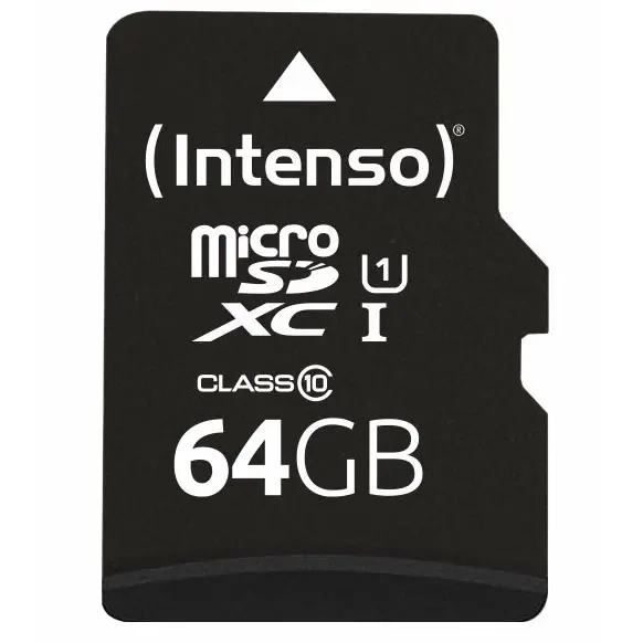 Hukommelseskort 64GB MicroSDXC Intenso 10 - Hukommelseskort og hukommelseskortlæsere - 4034303031641 - 1