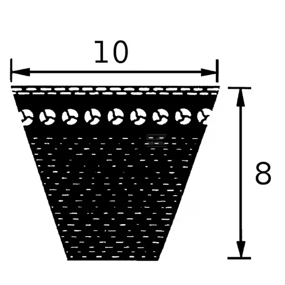 Kilrem AVX 10x1350 - Remmar för arbetsmaskiner - 4044978167187 - 1