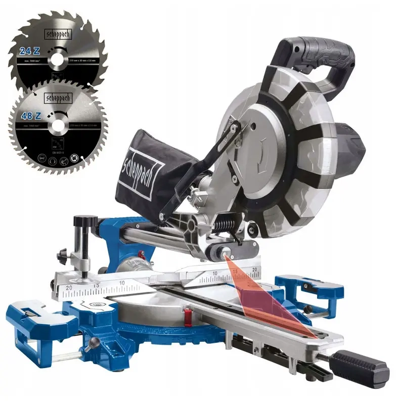 Kap- och geringssåg Scheppach 2000W 216mm - Bordcirkelsågar och cirkelsågar - 4046664072560 - 0