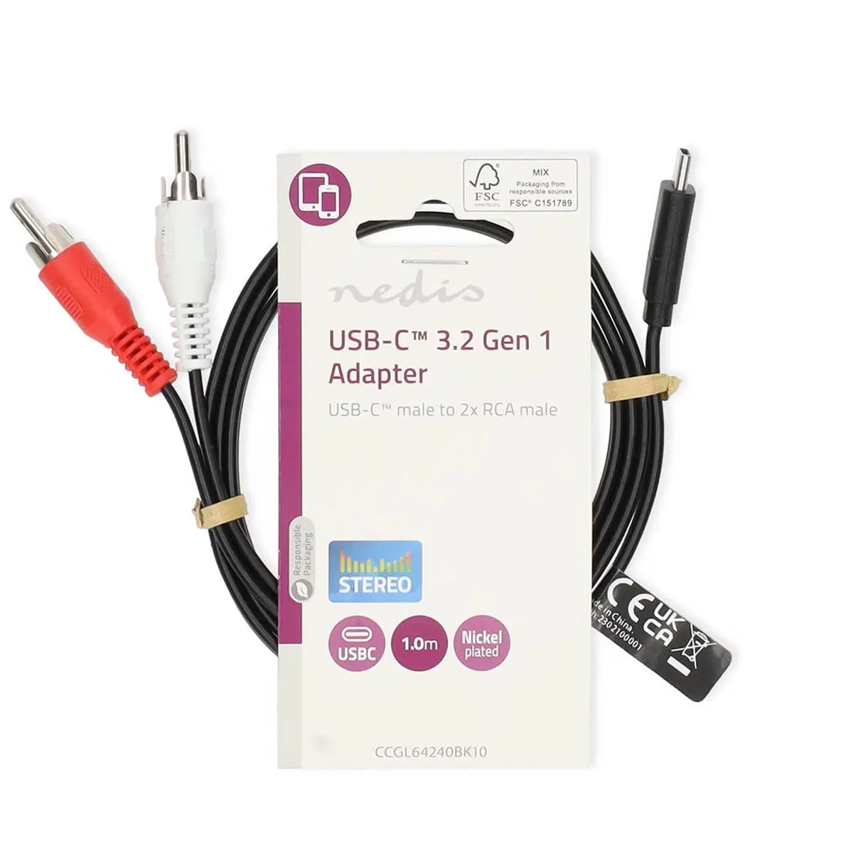 USB-C Adapter USB 3.2 Gen 1 - Stik, adaptere og dockingstationer - 5412810438358 - 1