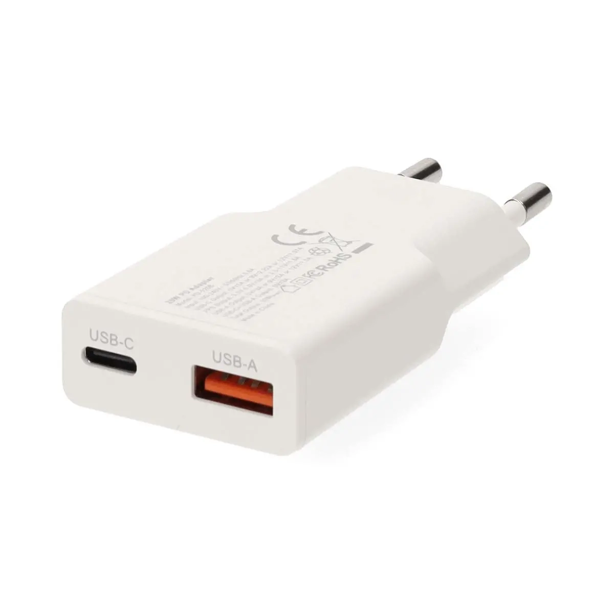 Väggladdare USB-C / A 20W GaN PD3.0 - Mobilladdare - 5412810470266 - 0