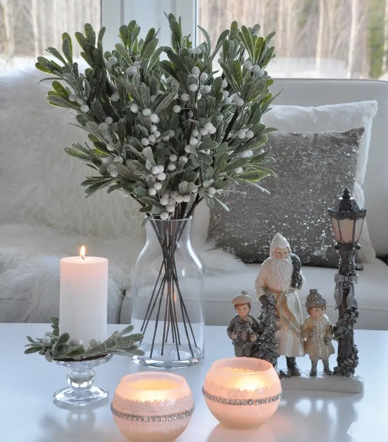 Bärmudd 17cm vit - Kransar och ljusmanschetter - 6416906603728 - 2