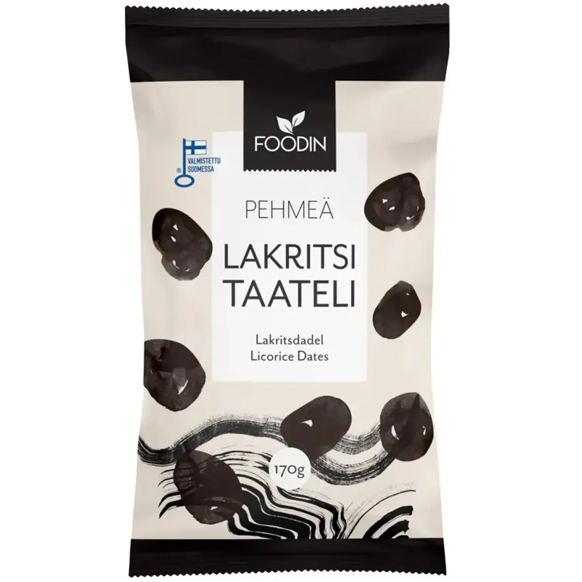 Lakrids dadler 170g økologisk Foodin -  - 6430048231632 - 0