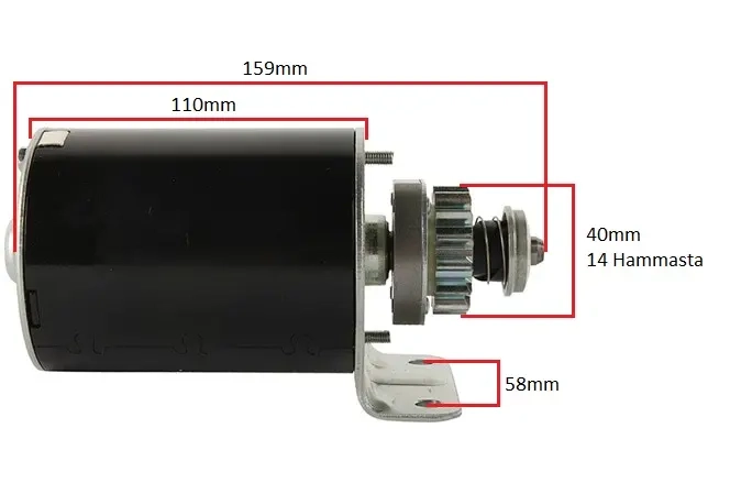 Startmotor B&S 693551 14H - Plæneklipper startmotorer og magneter - 032488337729 - 1