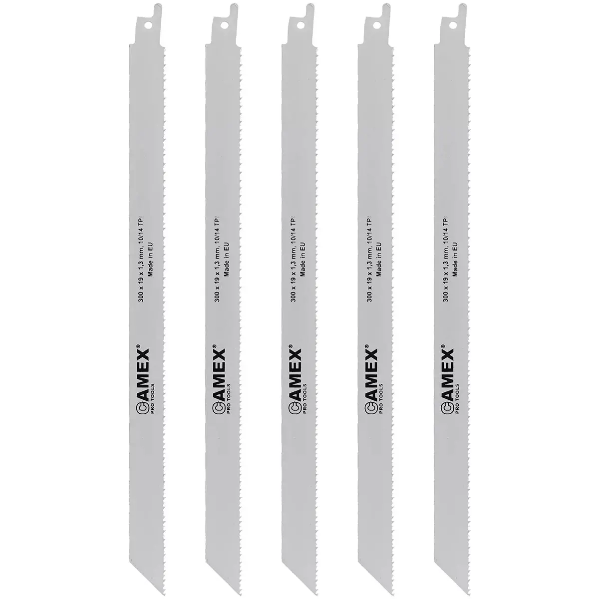 Puuklingblad 300x19x1,3mm 10/14 TPI 5st - Sticksågblad - 050326402095 - 0