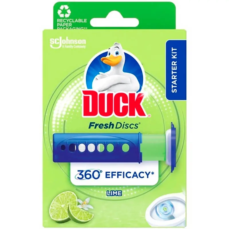 WC-frisker Duck Fresh Discs Lime Zest - Sanitære rengøringsmidler - 5000204338683 - 0