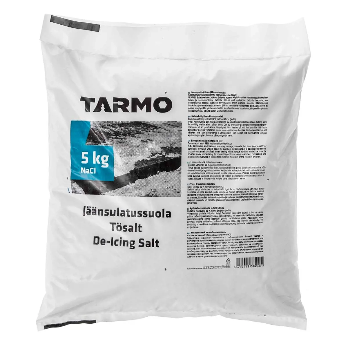 Tösalt 5 kg - Snöslädar, snöskyfflar och ishackor - 6410412382481 - 0