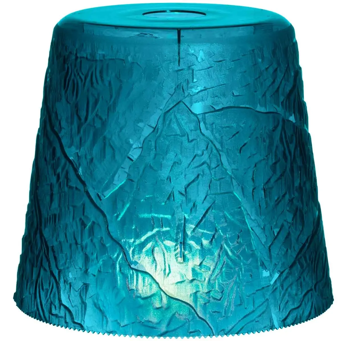 Julelygte Frost 20 cm blå - Lanterne - 6410416366821 - 0