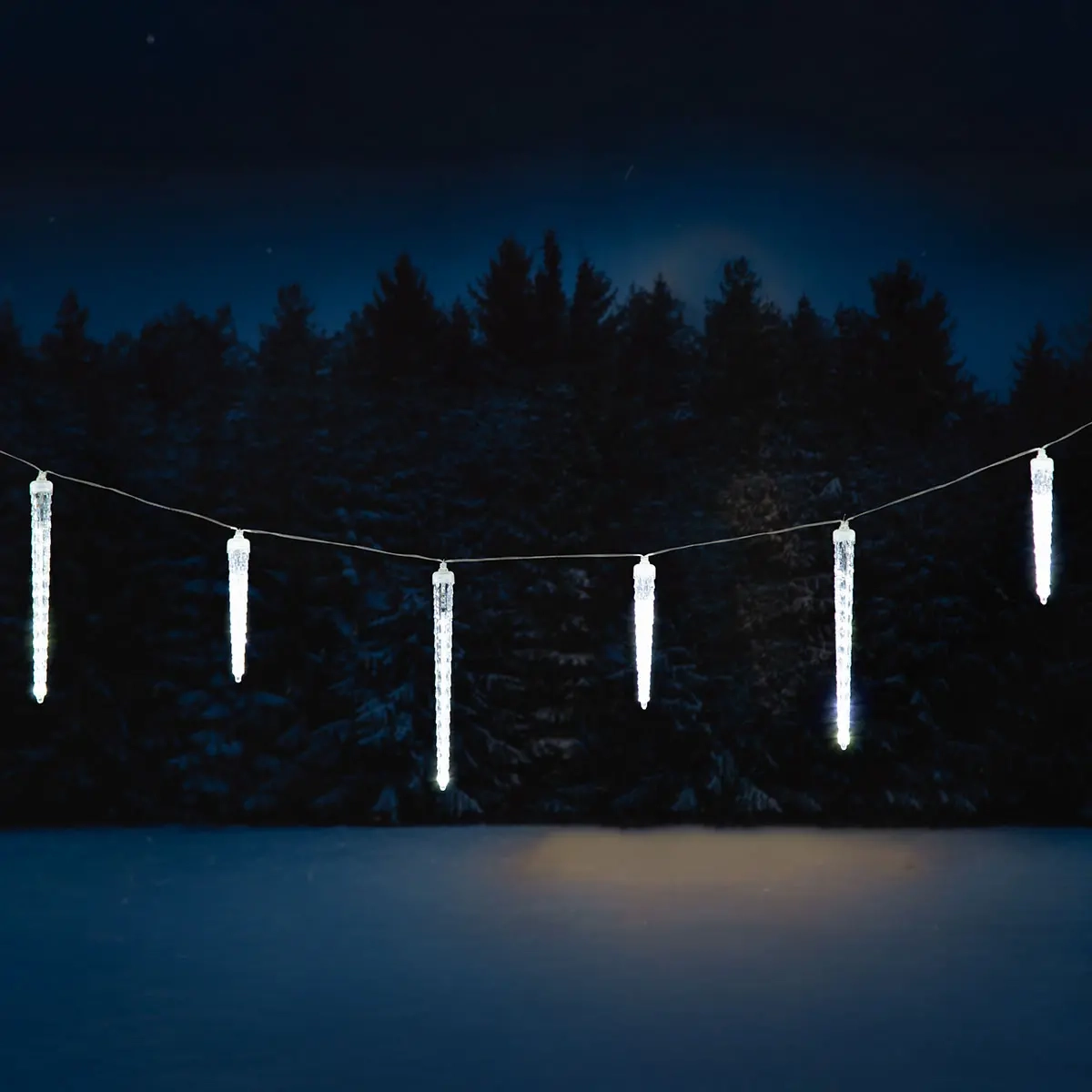 Istappsljusslinga 190 LED 10 st - Fönster- och takfotsbelysning - 6410416484488 - 0