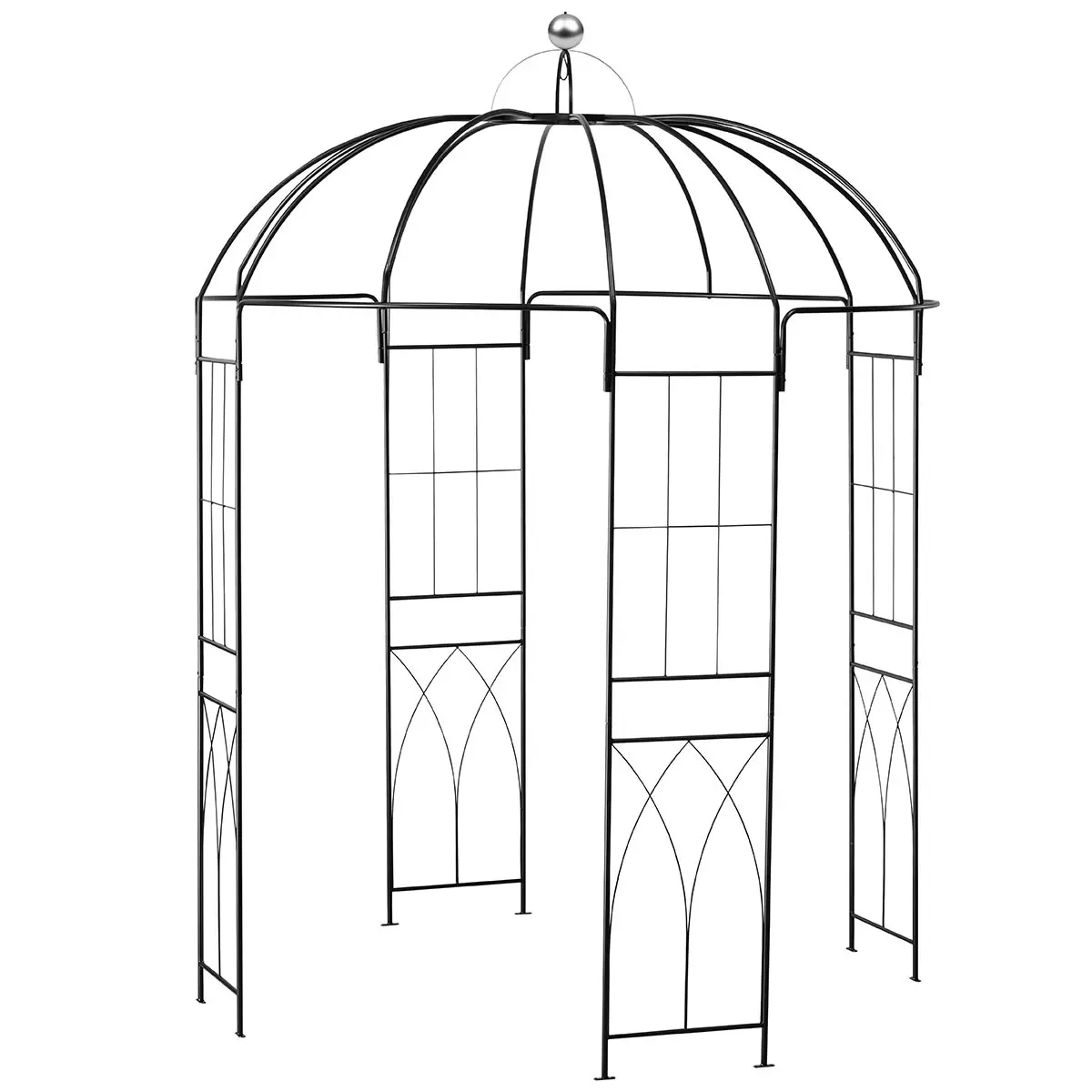 Pergola i metal 211 cm - Pavilloner og pergolaer - 6410416539188 - 0
