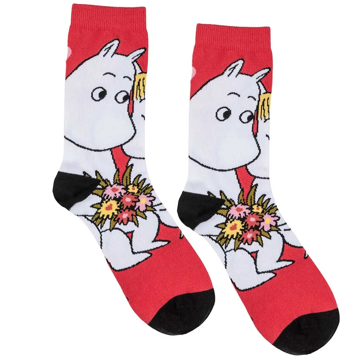 Mumin strumpor Mumintrollet & Snorkfröken röda 39-41 - Strumpor och bälten - 6416844154818 - 0