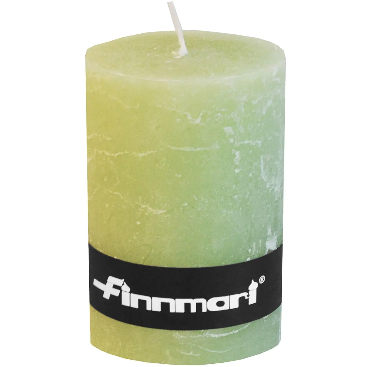 Frostat ljus grön 10cm - Blockljus - 6416906236520 - 0