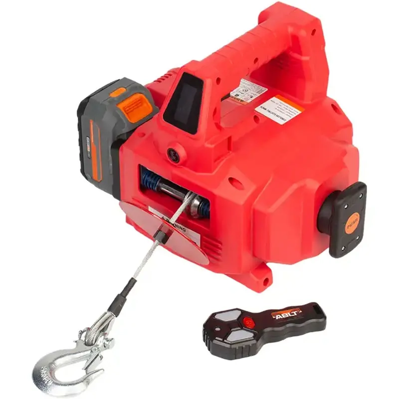 Batteridriven vajervinsch 450 kg - Vinschar och bogstöd till båtsläp - 6430079601947 - 2