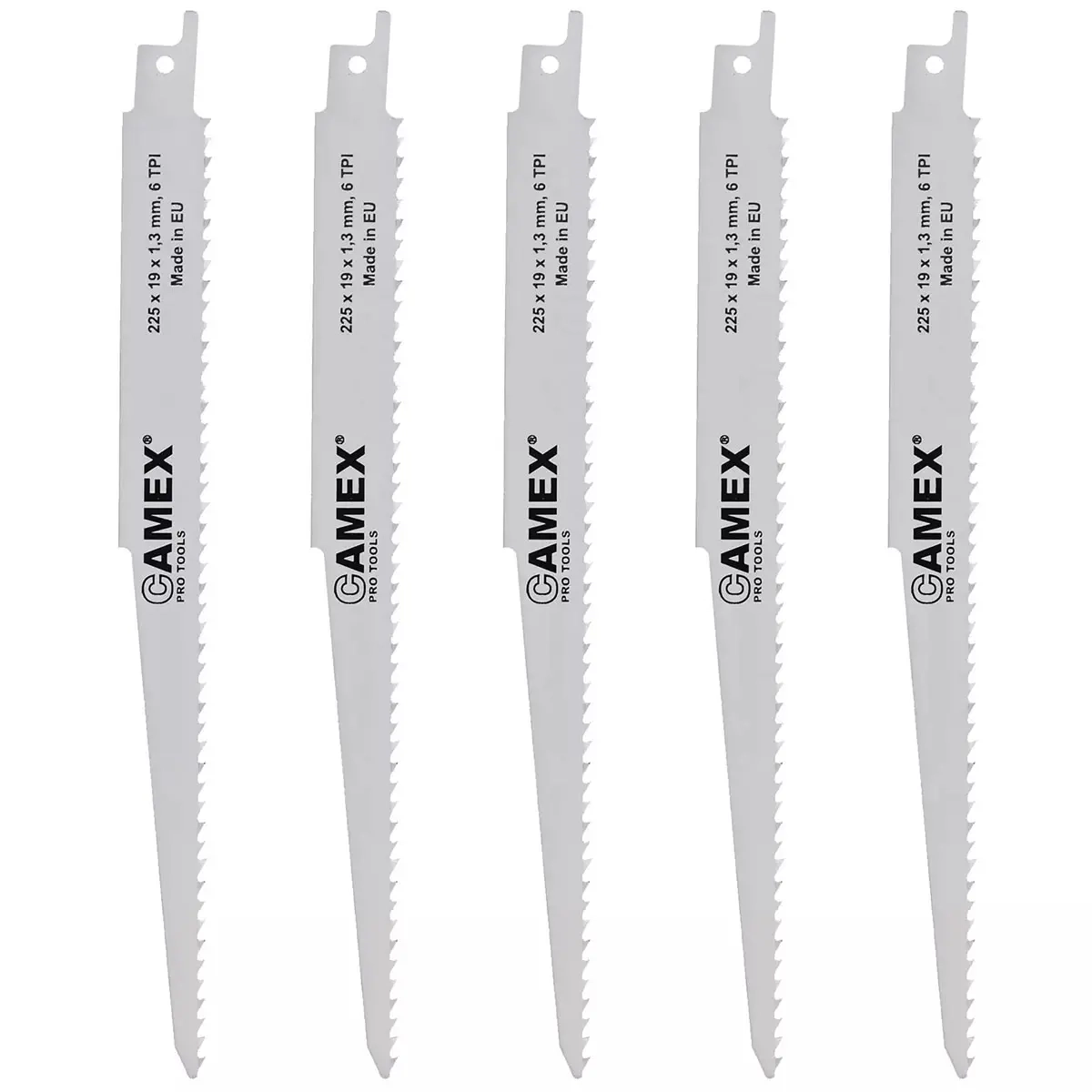Knivsågsblad 225x19x1,3mm 6TPI BiCo 5 - Sticksågblad - 6438152025888 - 0