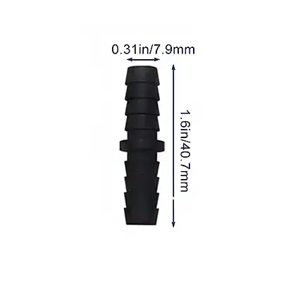 Jatkoliitin muovi 7,9mm 1/4