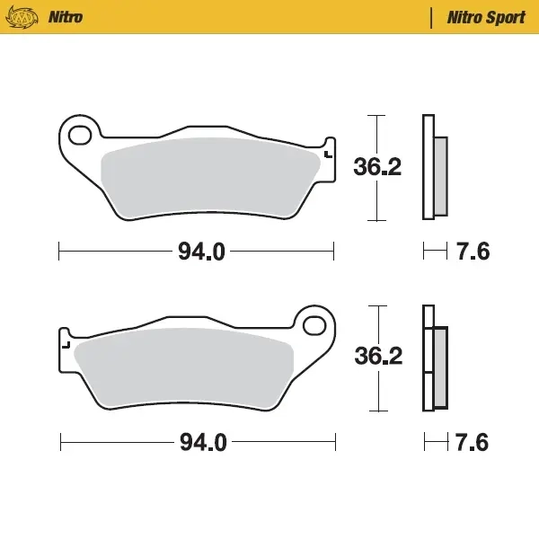 Bremseklodser Moto-Master Nitro Racing KTM -  - 6438471311440 - 0