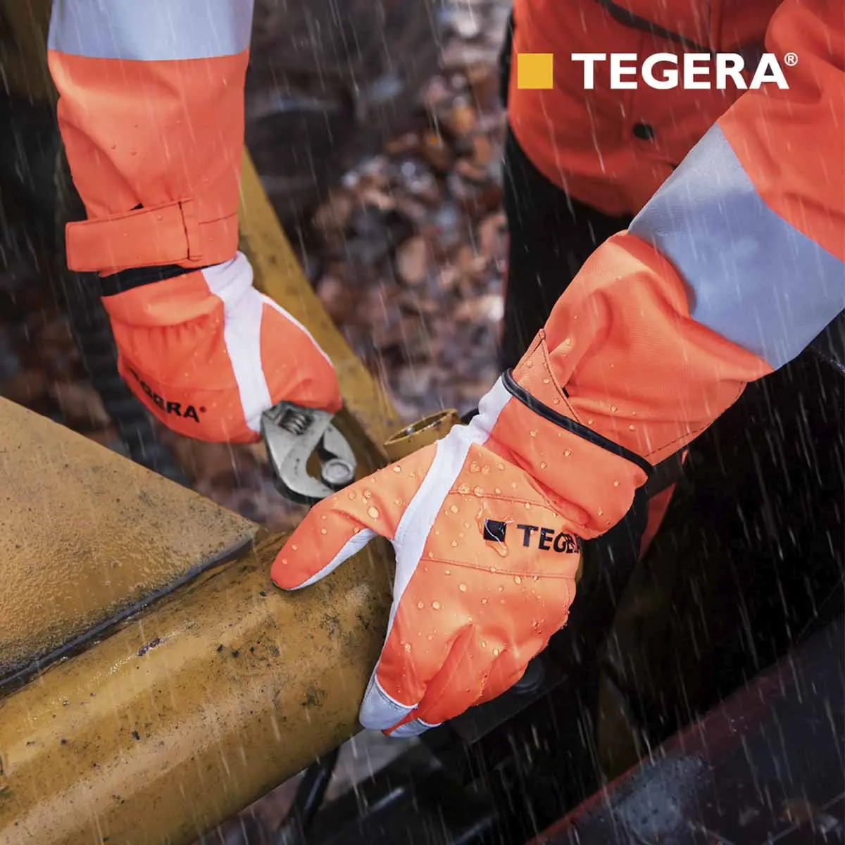 Arbetshandskar Tegera 288 All-Round storlek 7 orange - Vinter arbejdshandsker - 7340118451664 - 1