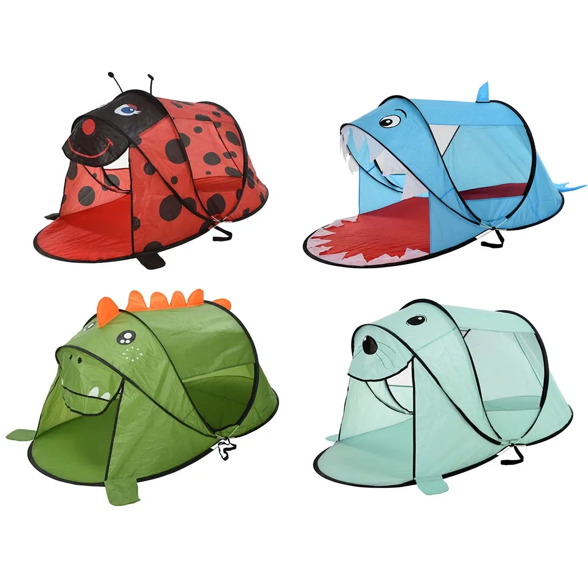 Børne Pop up telt UV50 assortiment - Camping - 8720573928021 - 0
