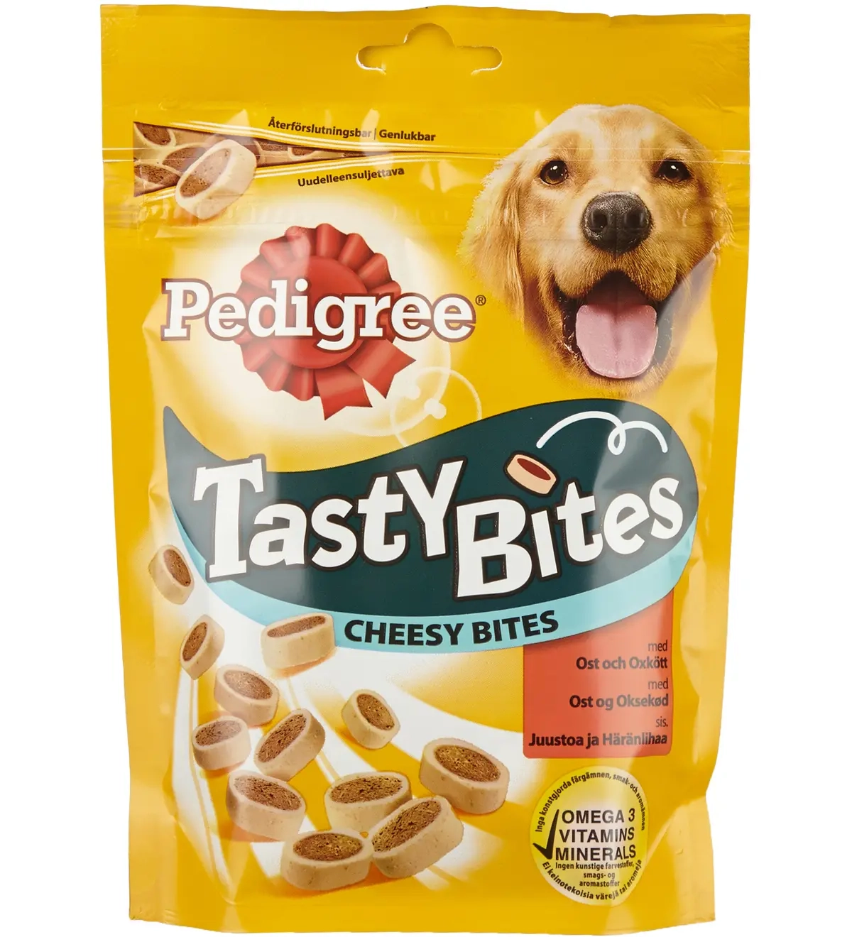 Pedigree Lækre Bidder Ostesmag 140g - Hundegodbidder og lækkerier - 5998749127087 - 0