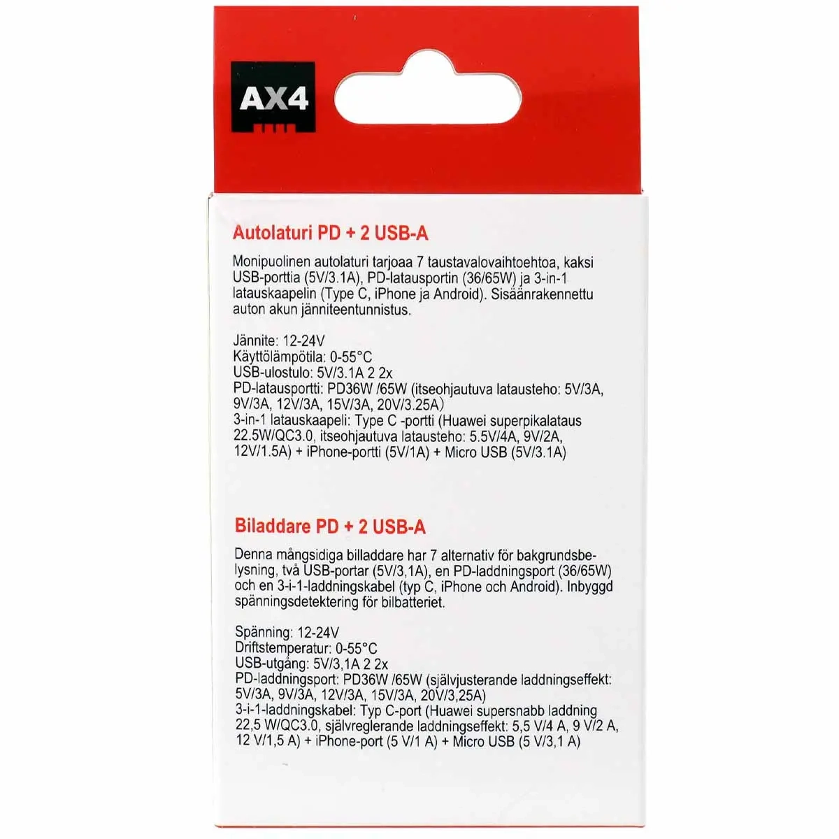  - Cigarettænderstik og oplader - 6418536035191 - 3