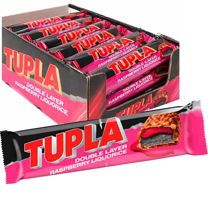 Tupla Double Layer Rasberry choklad 48g 42st - Choklad-, lakrits- och proteinbars - 6420256913925 - 0