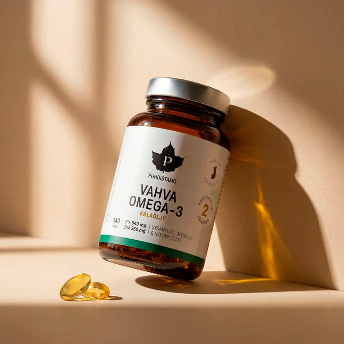 Omega-3 Stark 140 kapslar Pureness - Vitaminer och pulver - 6430028420810 - 1