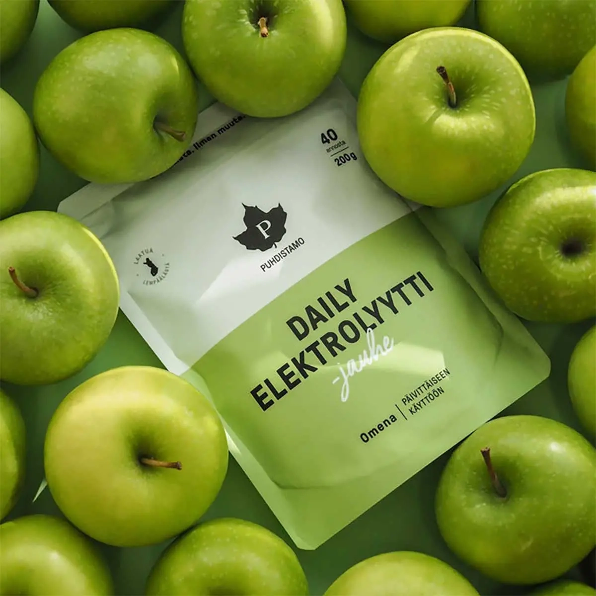 Elektrolytpulver Äpple 200g Puhdistamo - Vitaminer och pulver - 6430028420841 - 1