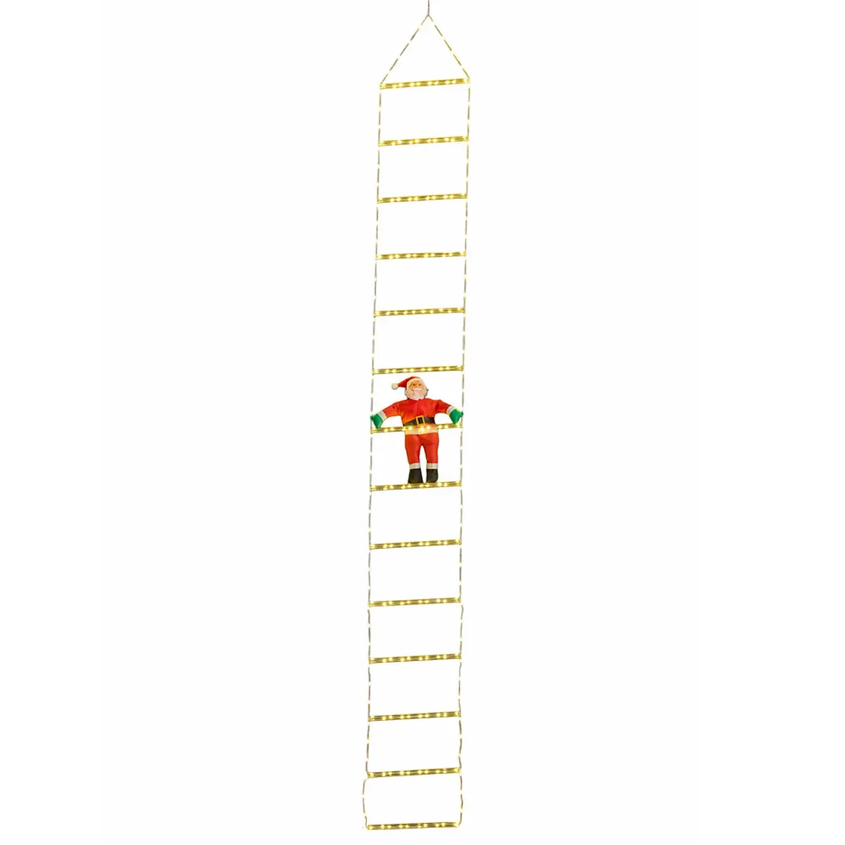 Jultomte på ljusstege Ho-Ho-Ho 220cm - Dekorationsbelysning - 6435200322302 - 0