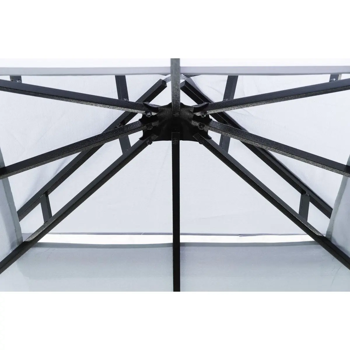 Pavillon Barcelona 3x3m sort - Pavilloner og pergolaer - 6438168117997 - 2