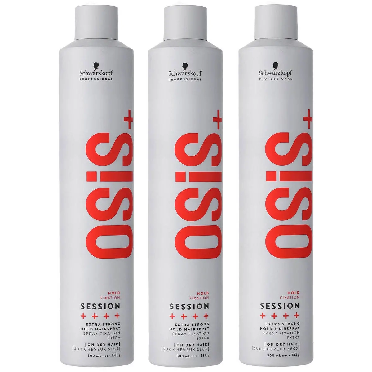 Osis+ Hårspray Tukkupakning 3x500ml - Hårbørster og hårstylingprodukter - 6438471281828 - 0