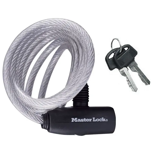 CYKELLÅS 180cm MASTERLOCK - Cykellås och ringklockor - 3520190049438 - 1