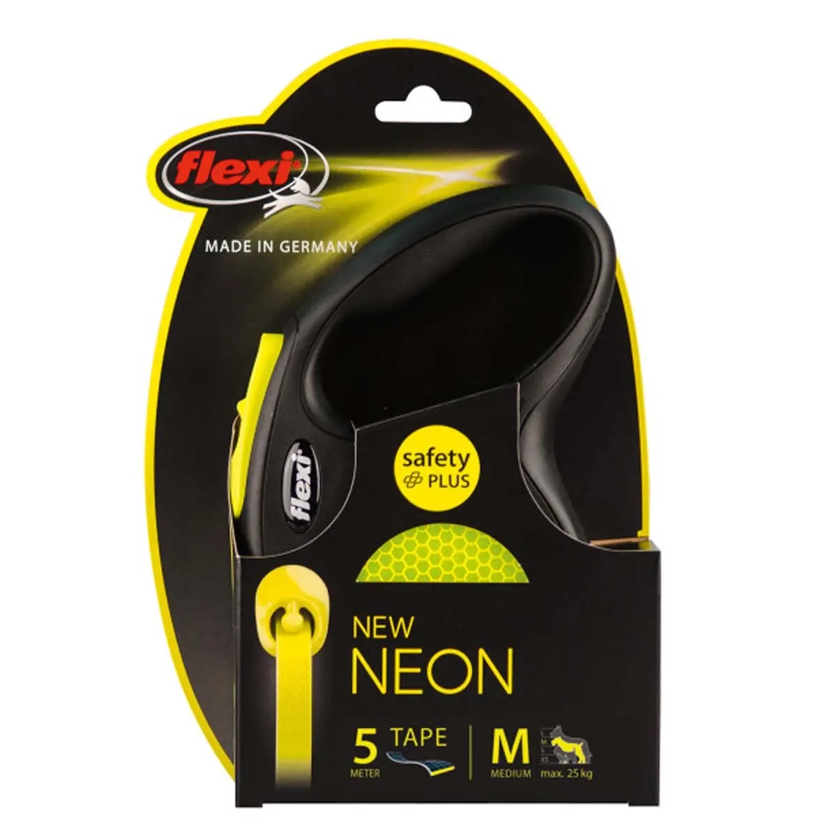 Koppel Giant Neon flexi S gul - Hundhalsband, selar och koppel - 4000498023518 - 1