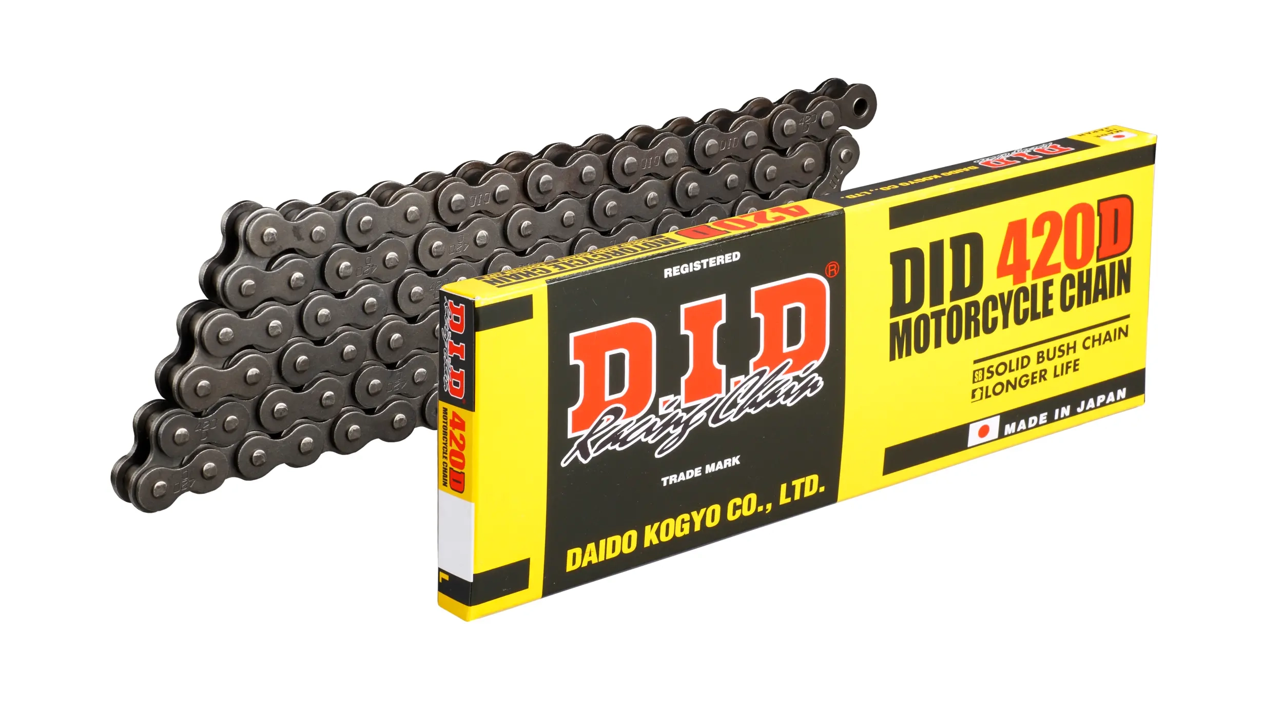 Mopcykel kædesæt D.I.D 420D - Motocross- og knallertkæder - 4525516344098 - 0