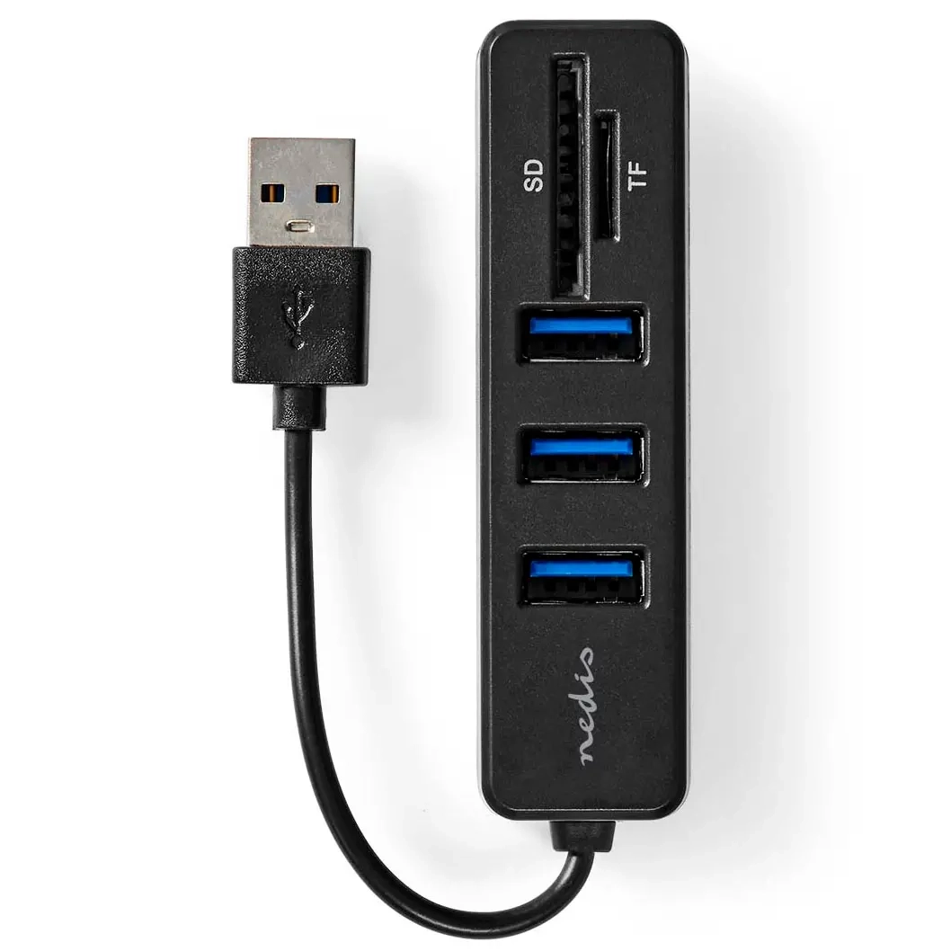 USB-hub 1x USB-A 3x USB-A - Stik, adaptere og dockingstationer - 5412810415724 - 2