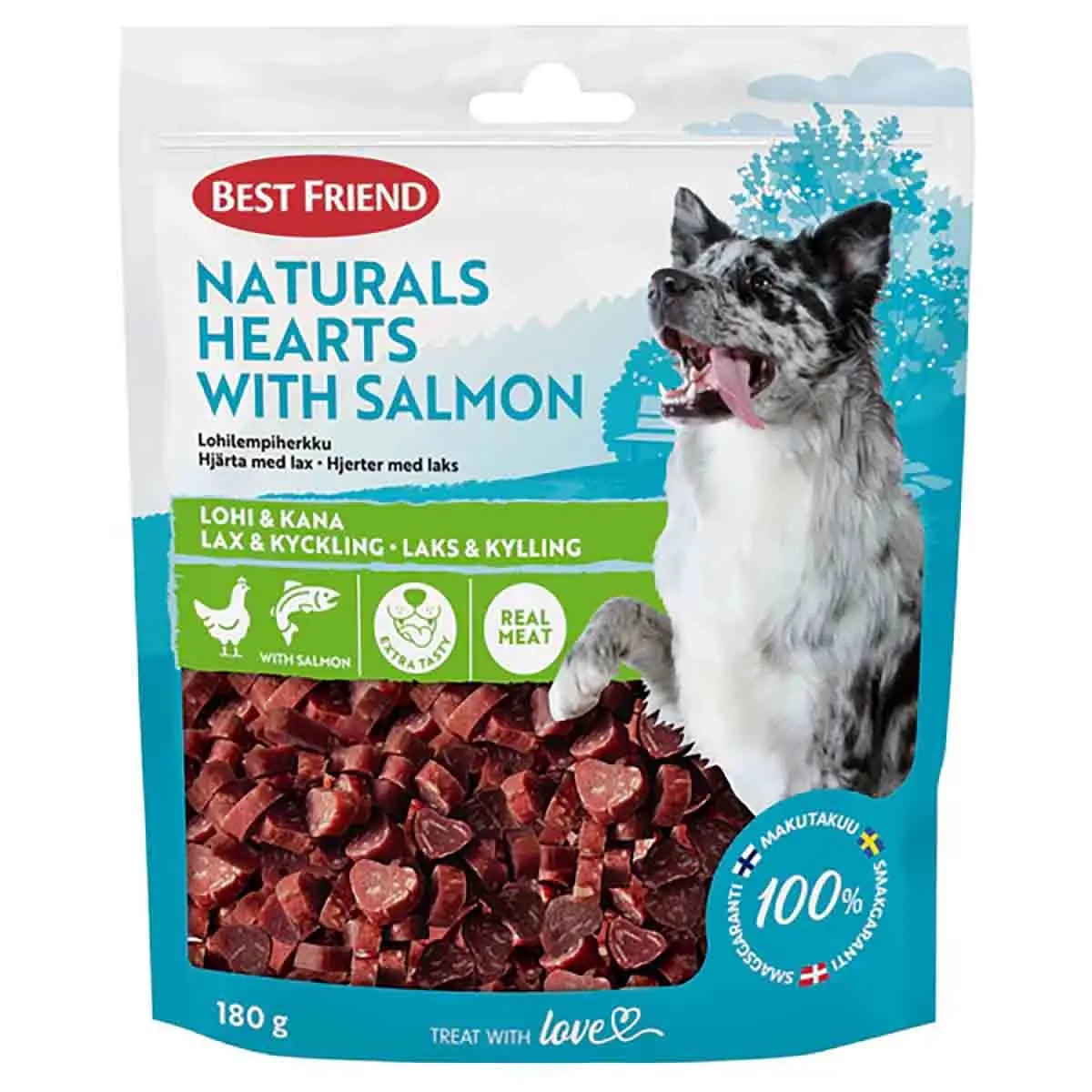Best Friend Naturals Laxälskling 180 - Hundgodis och belöningsbitar - 5700551173417 - 0